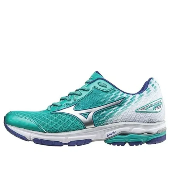 Mizuno Wave Rider 19 “Groen Zilver Blauw”