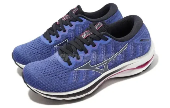 Mizuno Wave Rider 25 Waveknit Super Wide “Blauw Wit”