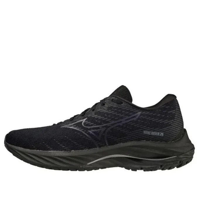 Mizuno Wave Rider 26 “Zwart Donkergrijs”