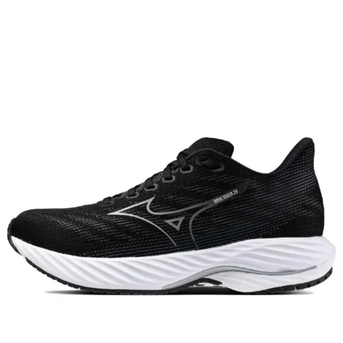 Mizuno Wave Rider 28 “Zwart Zilver Wit”
