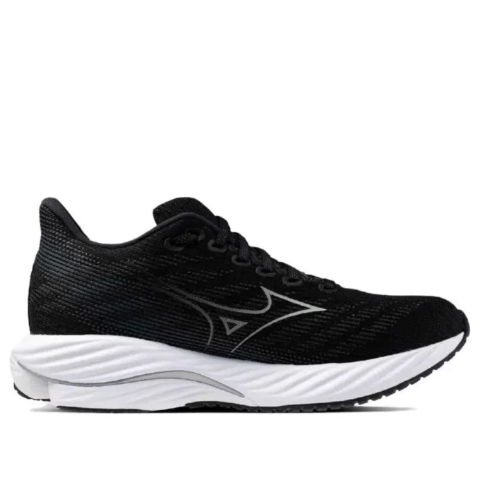 Mizuno Wave Rider 28 “Zwart Zilver Wit”