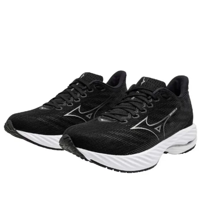 Mizuno Wave Rider 28 “Zwart Zilver Wit”