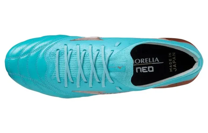 Morelia Neo III voetbalschoenen “Light Blue Copper”
