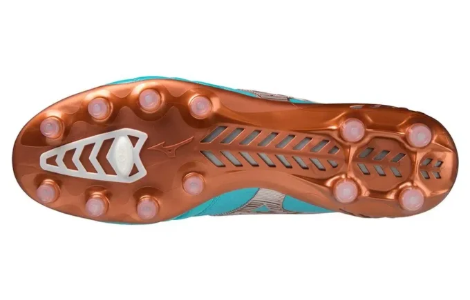 Morelia Neo III voetbalschoenen “Light Blue Copper”