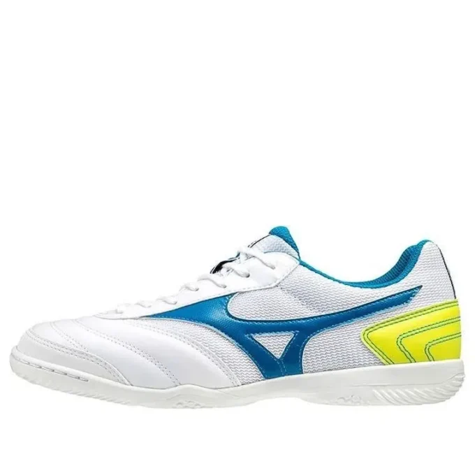 Morelia Sala Club Low Tops Lichtgewicht volleybalschoenen Wit Blauw Geel