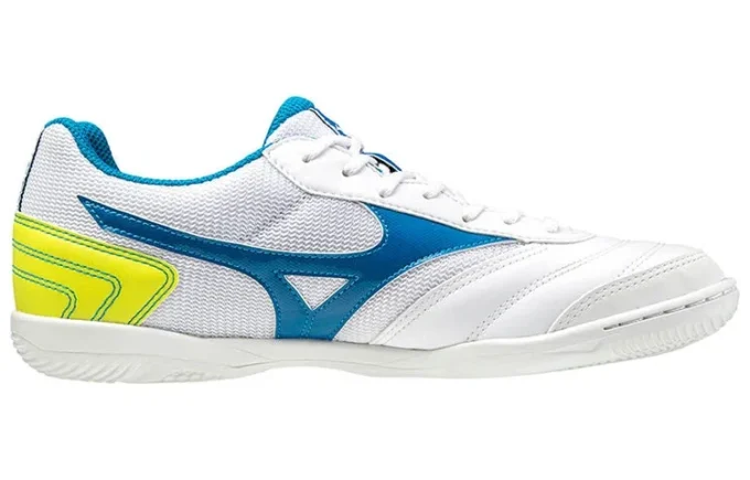 Morelia Sala Club Low Tops Lichtgewicht volleybalschoenen Wit Blauw Geel