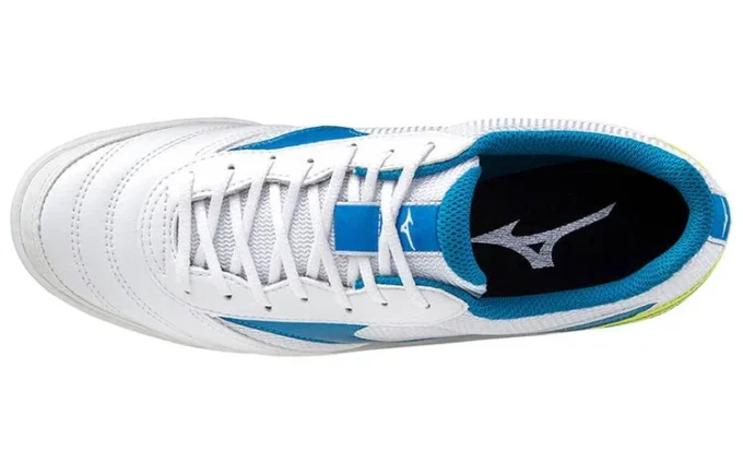 Morelia Sala Club Low Tops Lichtgewicht volleybalschoenen Wit Blauw Geel