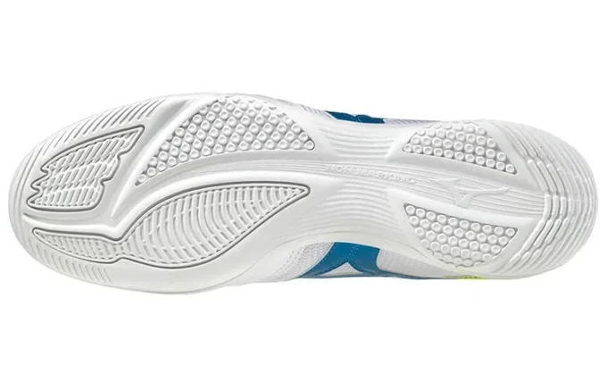 Morelia Sala Club Low Tops Lichtgewicht volleybalschoenen Wit Blauw Geel