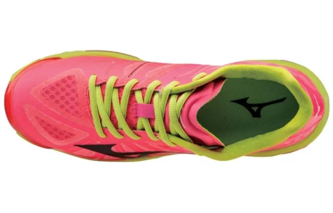 Wave Lightning Z Lichtgewicht slijtvaste volleybalschoenen Roze Zwart